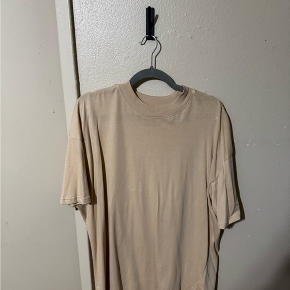 Men's Tan oversized T-Shirt - Picture 1 of 3